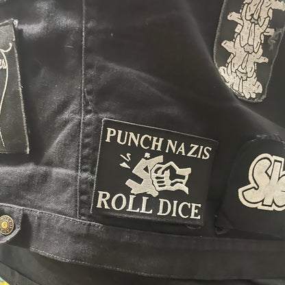 Punch Nazis / Roll Dice Embroidered Patch